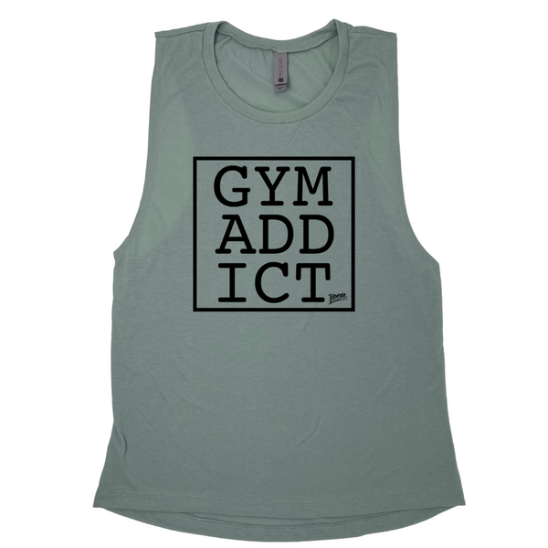 Liberte Lifestyles Gym Addict Muscle Tank - fitness apparel and accessories for crossfit gym weightlifting