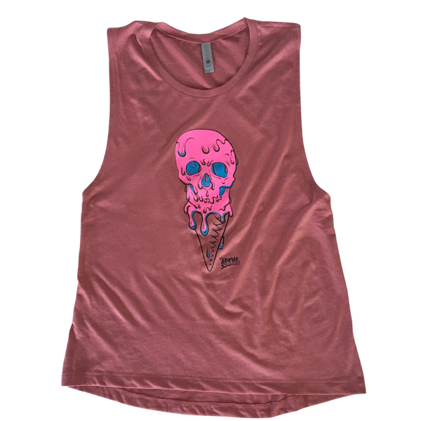 Liberte Lifestyles Ice Cream Skull Muscle Tank Gym CrossFit Shorts and apparel