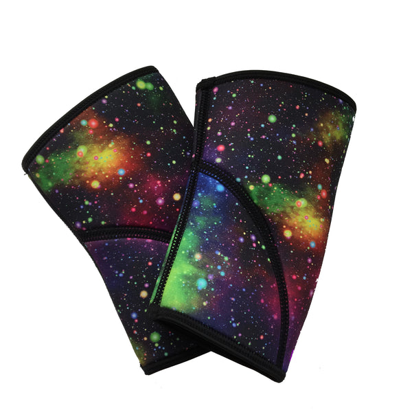 Liberte Lifestyles Reversible Unicorn Galaxy Print Knee Sleeves Reverse Side Pair