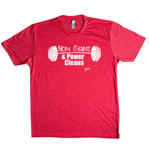 Liberte Lifestyles Gym Fitness Tshirts and apparel - Mom jeans and power cleans 