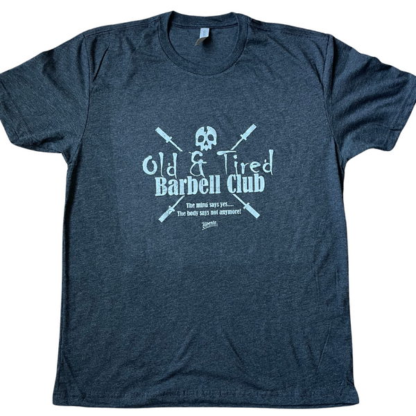 Liberte Lifestyles Gym Fitness Apparel Accessories - old and tired barbell club for Crossfit masters