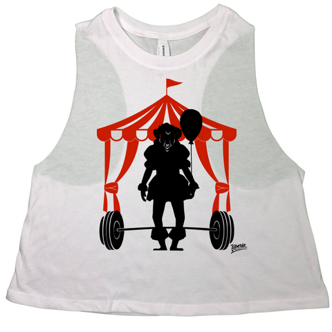 Liberte Lifestyles gym fitness tanks apparel - pennywise clown IT circus tank