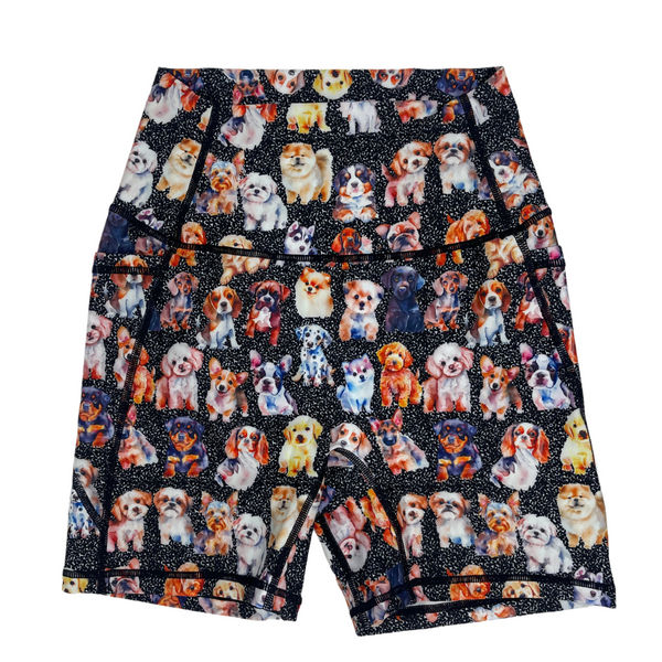 Liberte Lifestyles Puppy Party 5" Lifestyle Shorts - dog Crossfit Gym shorts 