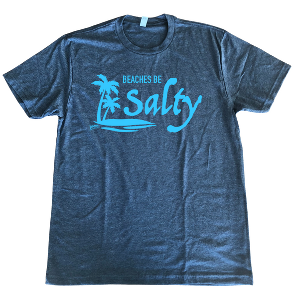 Liberte Lifestyles Gym fitness apparel & accessories - beaches be salty t-shirt for gym weightlifting 