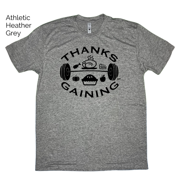 Thankgiving workout shirt - thanksgaining tshirt - Liberte Lifestyles gym apparel & accessories