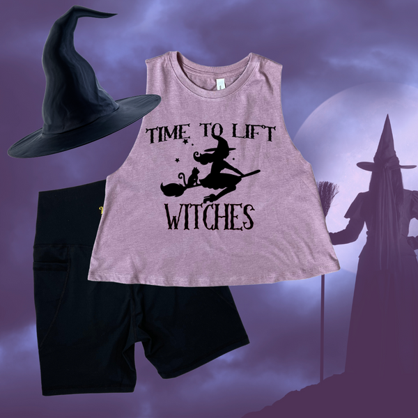 Time to Lift Witches Crop Tank