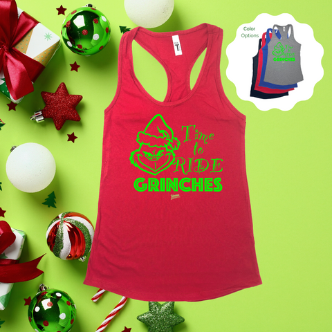 Time to Ride Christmas Racerback Tank