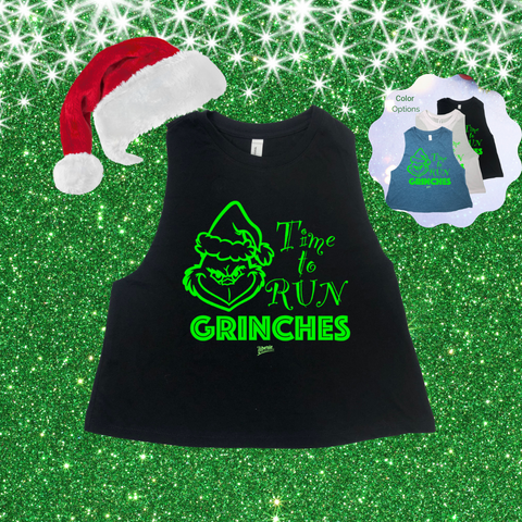 Time to Run Christmas Crop Tank