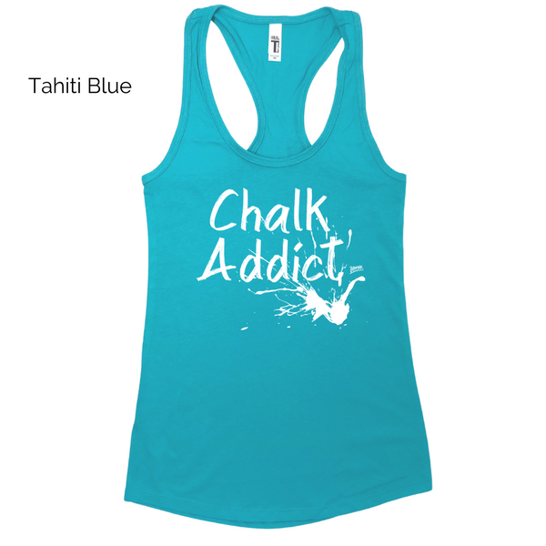crossfit chalk addict racerback tank - weightlifting chalk addict - chalk monster tank - fitness apparel & accessories