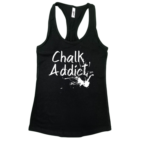 crossfit chalk addict racerback tank - weightlifting chalk addict - chalk monster tank - fitness apparel & accessories