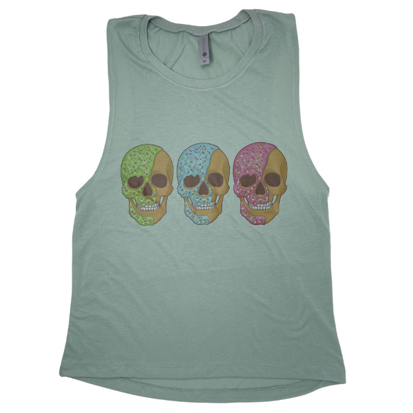 Liberte Lifestyles Frosted Skulls Muscle tank - gym fitness apparel & accessories