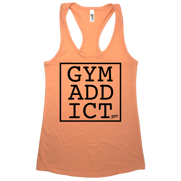 Liberte Lifestyles Gym Addict Racerback Tank for Crossfit Gym Weightlifting - Fitness apparel and accessories