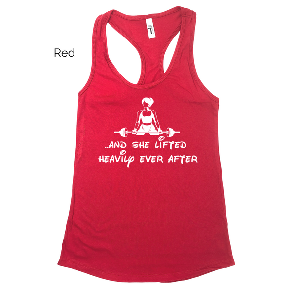 and she lifted heavily ever after valentines day tank - liberte lifestyles gym fitness apparel and accessories