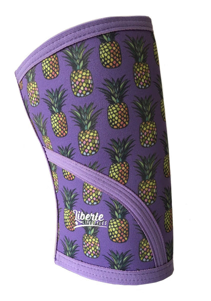 Liberte Lifestyles Knee Sleeves Pineapple Print Side