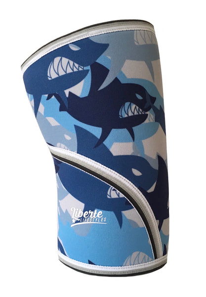 Liberte Lifestyles Knee Sleeve Shark Print Side