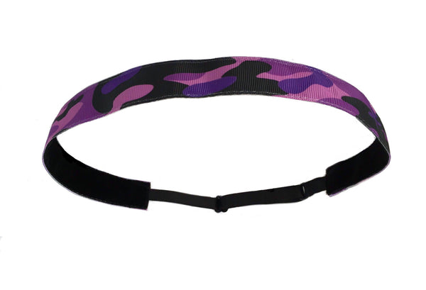Liberte Lifestyles NonSlip Headband Purple Camo