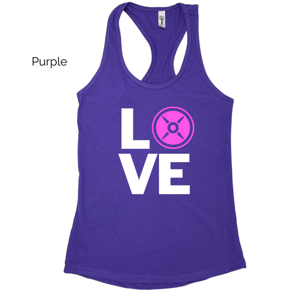 Love Lifting Valentines Day Tank - Liberte Lifestyles Gym Fitness Apparel & accessories