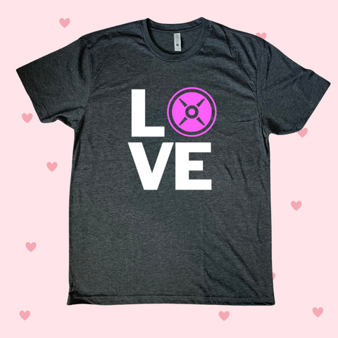 Love to lift valentines lifting t-shirt - liberte Lifestyles gym fitness apparel and accessories