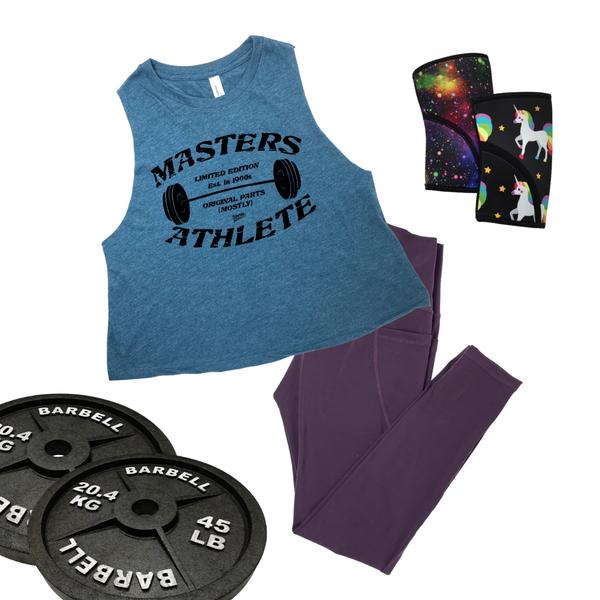 Masters athlete crop tank - crossfit masters tank - Liberte lifestyles gym fitness apparel and accessories