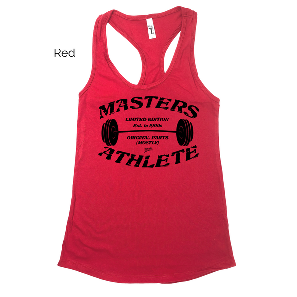 Masters athlete racerback tank - crossfit masters top - liberte lifestyles gym fitness apparel and accessories