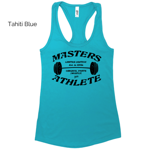 Masters athlete racerback tank - crossfit masters top - liberte lifestyles gym fitness apparel and accessories