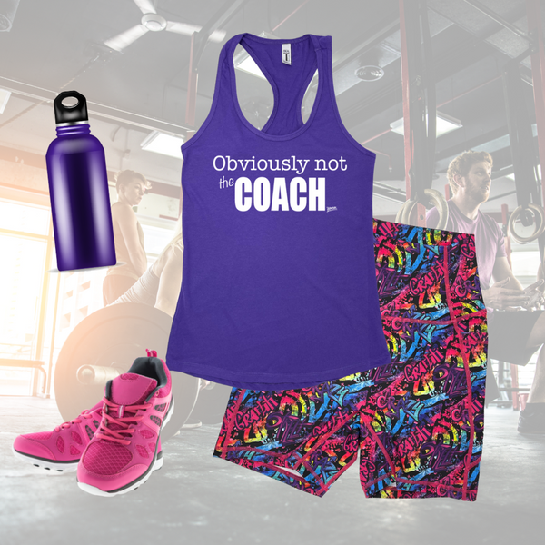 Obviously not the coach racerback tank top - not the coach tank - Liberte Lifestyles Gym Fitness Apparel and Accessories