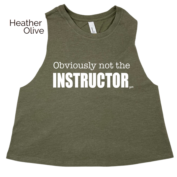 Obviously not the instructor crop tank - not the instructor top - Liberte Lifestyles Gym Fitness Apparel & Accessories
