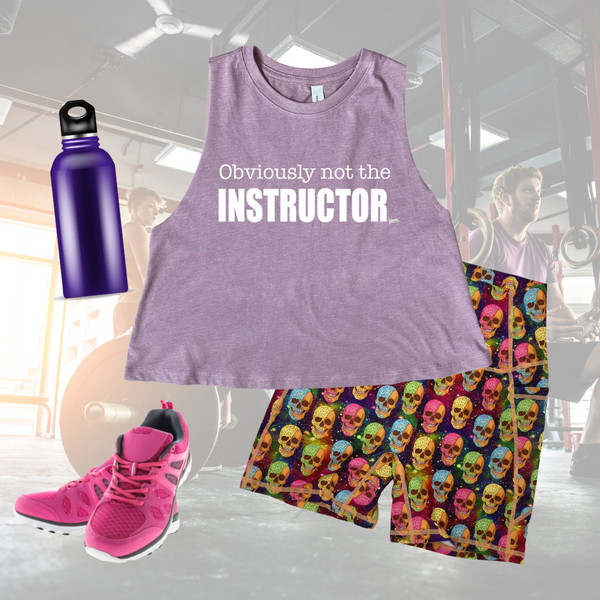 Obviously not the instructor crop tank - not the instructor top - Liberte Lifestyles Gym Fitness Apparel & Accessories