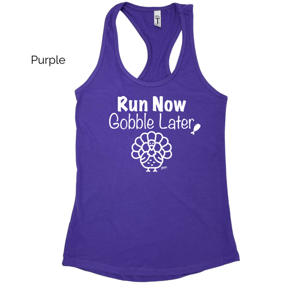 Turkey Trot Racerback Tank - thanksgiving run tank - fitness apparel 