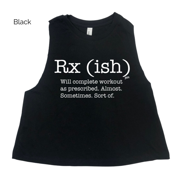 Rxish crop tank top - crossfit rx(ish) tank - liberte lifestyles crossfit apparel & accessories