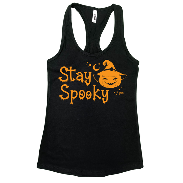 Liberte Lifestyles Stay Spooky Crop Tank for Halloween workout rod training - gym fitness apparel & accessories