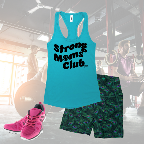 Strong Moms Club Muscle Tank - Strong Mom - Liberte Lifestyles Fitness apparel & accessories