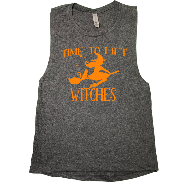 Time to Lift Witches Muscle Tank