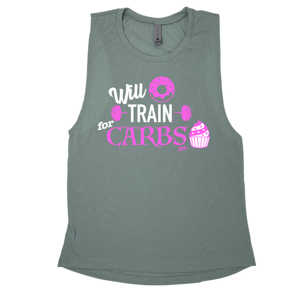 Will Train for Carbs Muscle Tank
