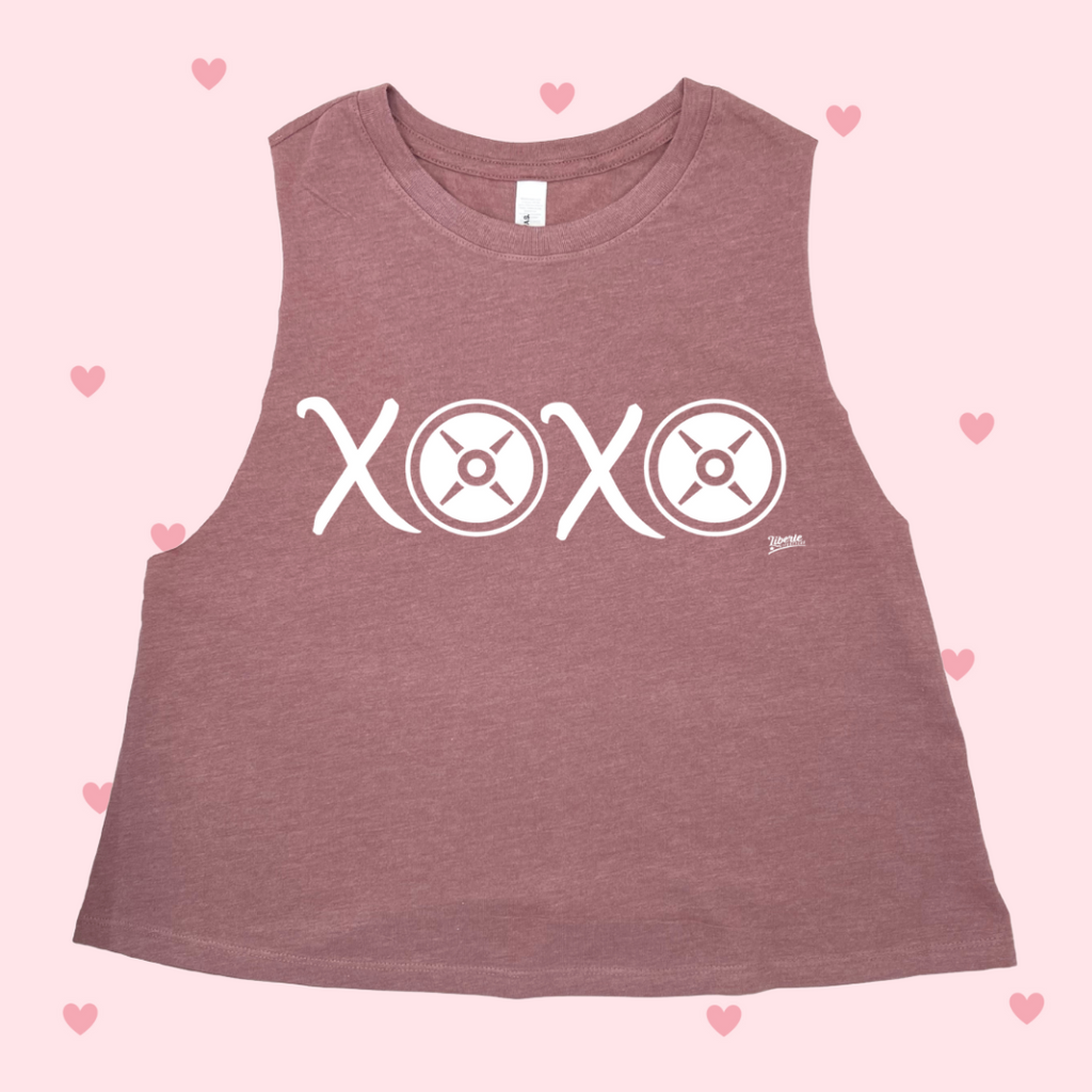 xoxo valentines day lifting tank - liberte lifestyles fitness gym apparel & accessories